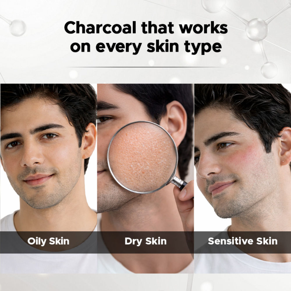 The Man Company Activated Charcoal Face Wash for Purifying Skin & Removes Excess Oil