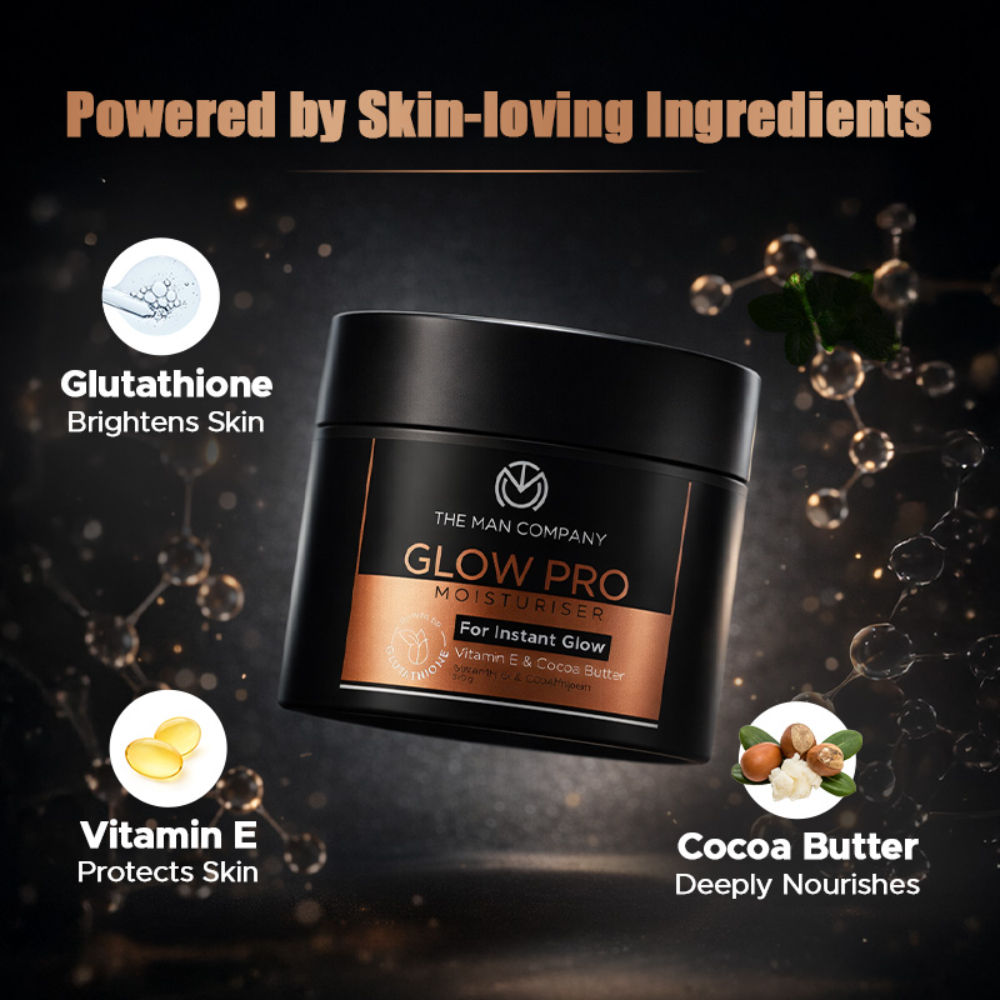 The Man Company Glow Pro Non-Sticky Daily Moisturizer for Instant Glow