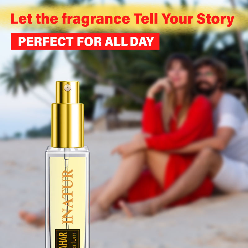 inatur Oudh Bahar Eau De Perfume with Mandarin, Lemon, AquaRose & Agarwood, Natural Extracts, Unisex
