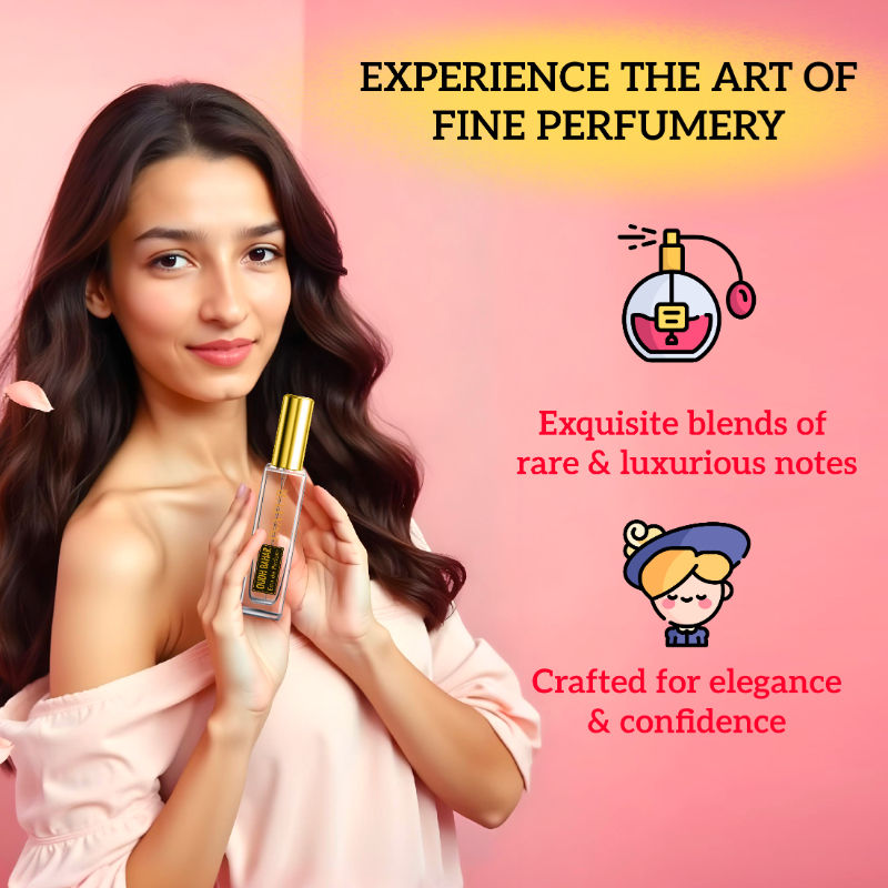 inatur Oudh Bahar Eau De Perfume with Mandarin, Lemon, AquaRose & Agarwood, Natural Extracts, Unisex