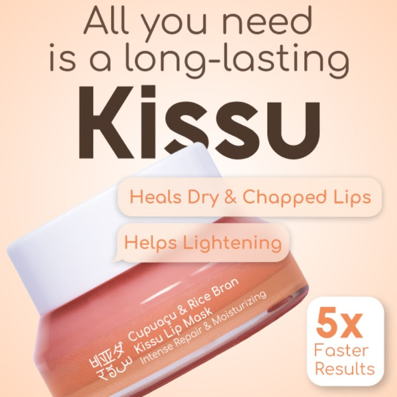 Beyond Rice Kissu Lip Mask With Cupuacu Butter, Jojoba Oil, Rice Bran And Olive Oil