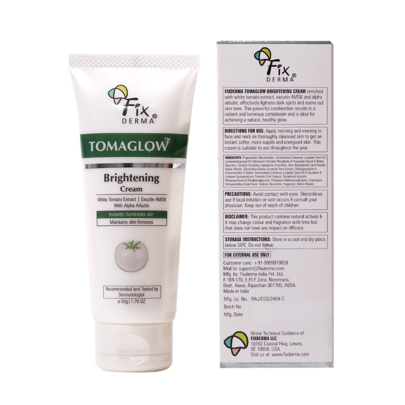 FIXDERMA Tomaglow Brightening Face Cream With White Tomato Extract, Face Cream For Unisex