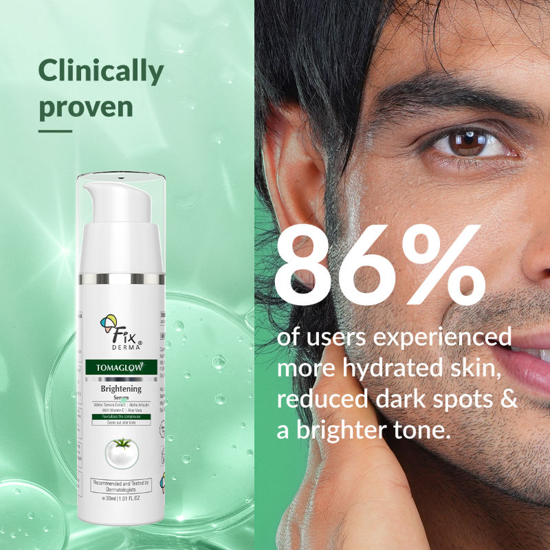 Fixderma Tomaglow Skin Brightening Face Serum with Vitamin C & Niacinamide for Pigmentation