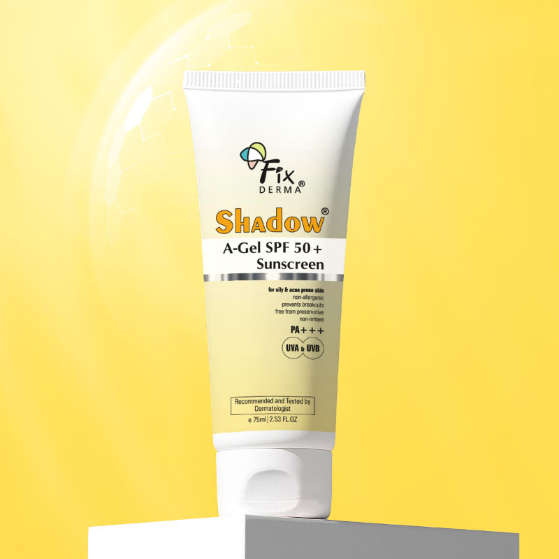 Fixderma Shadow A-Gel SPF 50+ Sunscreen PA+++ For Oily & Acne-Prone Skin UVA & UVB Protection