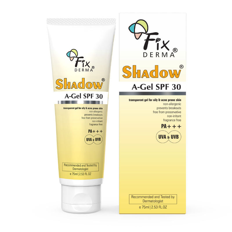 Fixderma Shadow A-Gel SPF 50+ Sunscreen PA+++ For Oily & Acne-Prone Skin UVA & UVB Protection