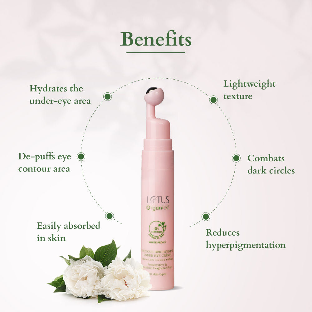 Lotus Organics + Precious Brightening Under Eye Creme