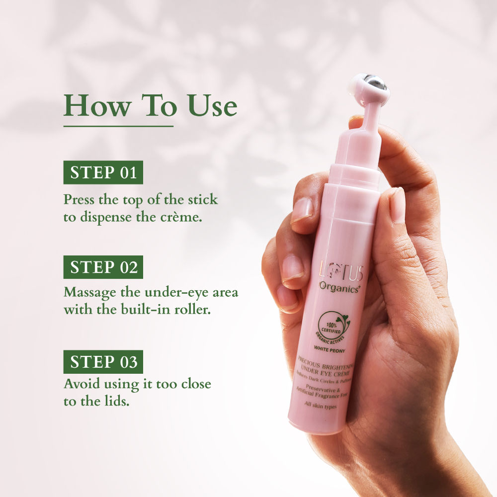 Lotus Organics + Precious Brightening Under Eye Creme