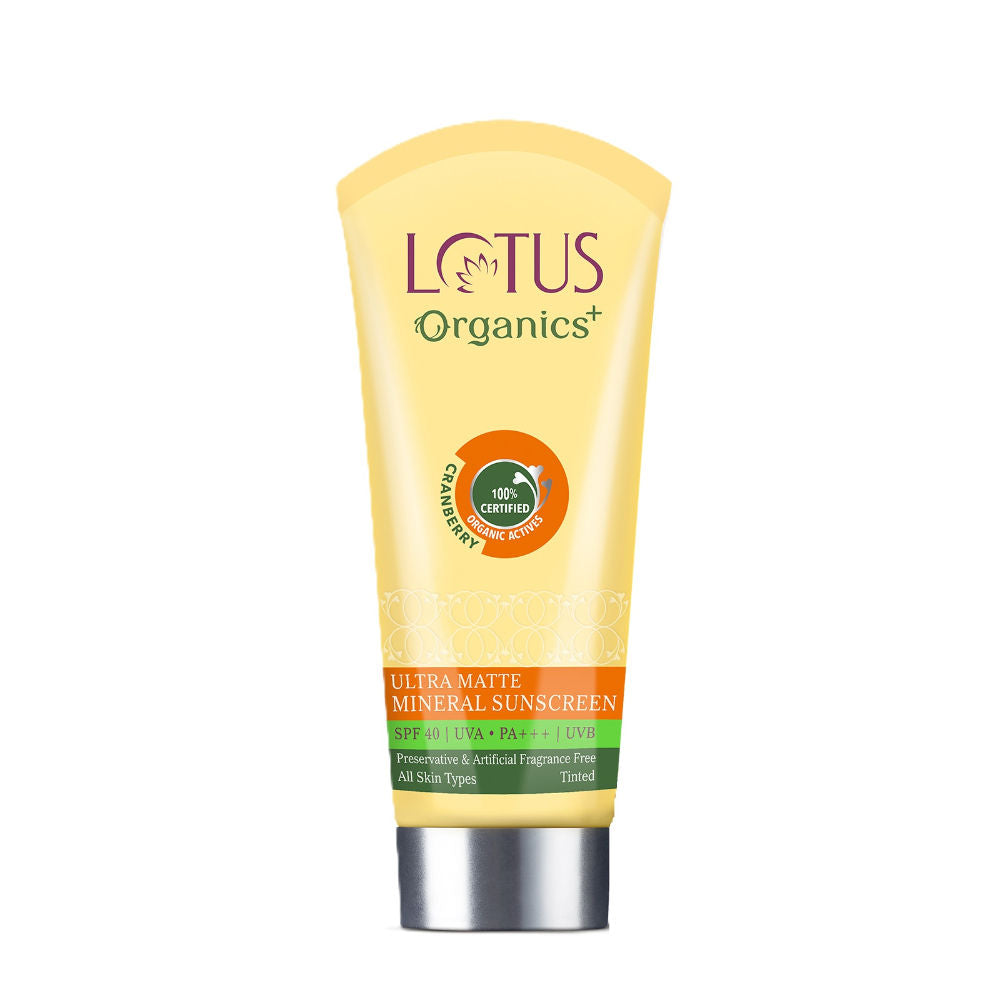 Lotus Organics Ultra Matte Mineral Sunscreen SPF 40 PA+++
