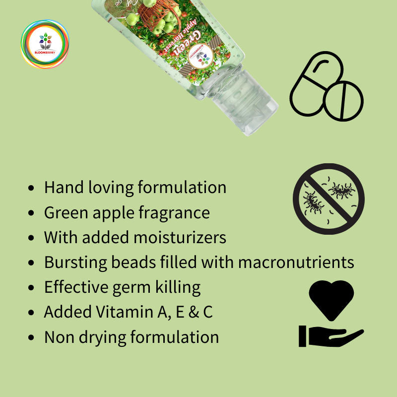 Bloomsberry Green Apple Harvest Hand Sanitizer