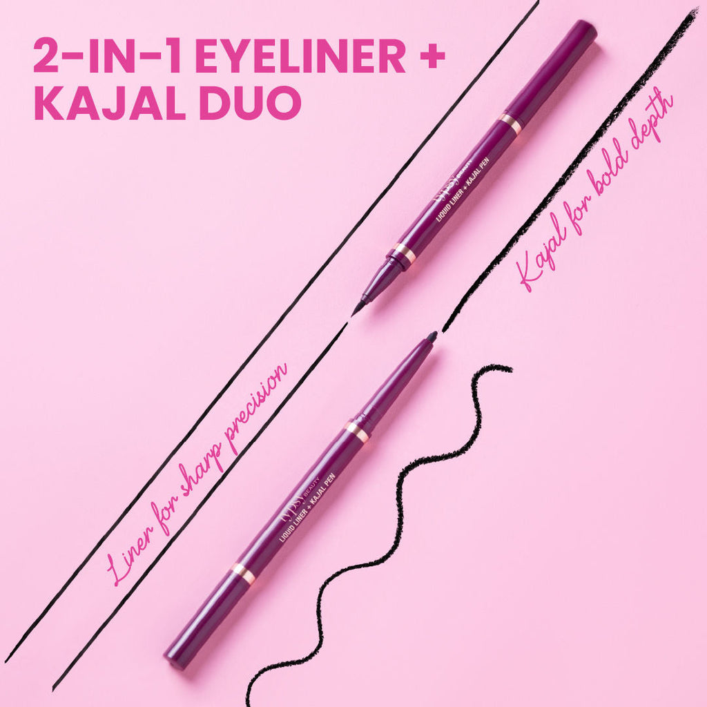 Typsy Beauty Double Shot Kajal Pen + Liquid Liner