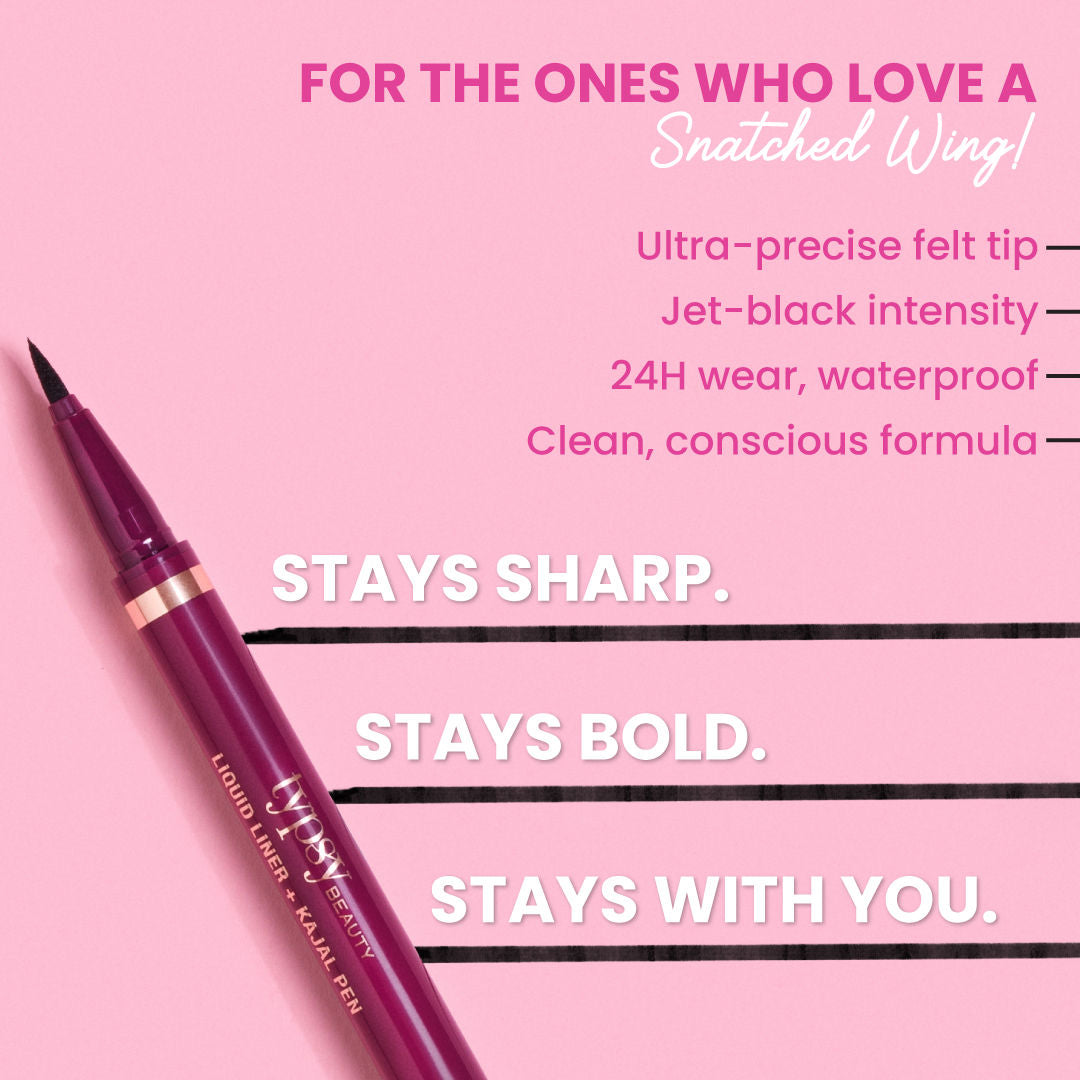 Typsy Beauty Double Shot Kajal Pen + Liquid Liner