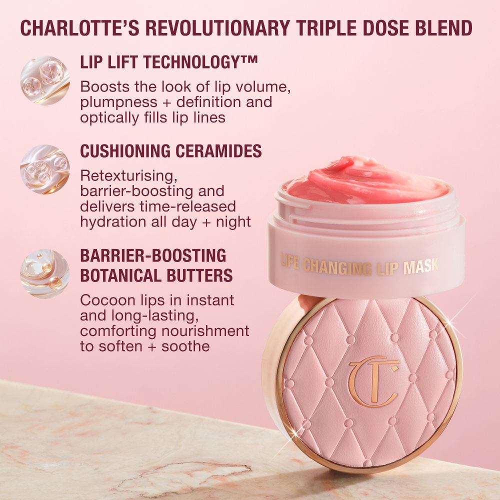 Charlotte Tilbury Life Changing Lip Mask Pillow Talk Fresh Glow