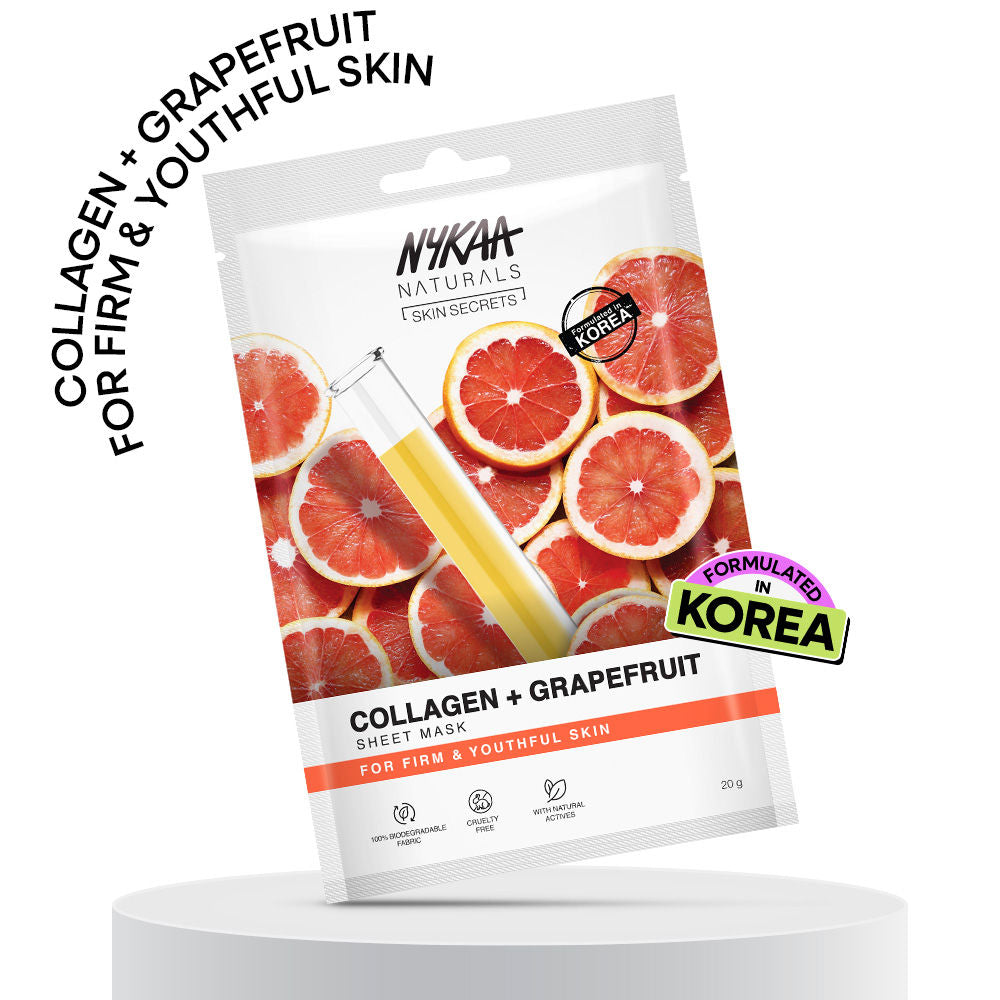 Nykaa Green Tea + Aloe Vera Sheet Mask For Hydrated Skin - Formulated in Korea - For All Skin Types