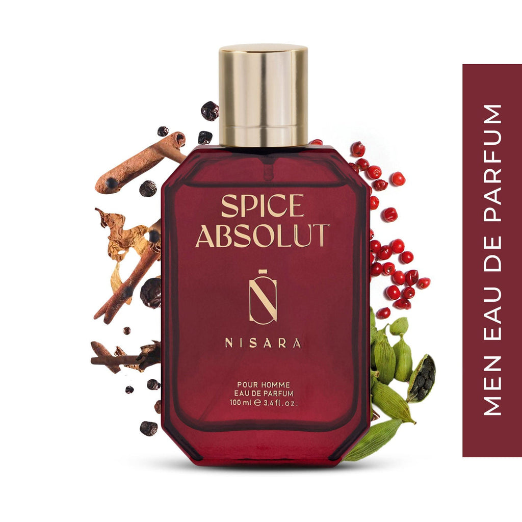 NISARA Spice Absolut - Perfume For Men,Eau De Parfum,Long Lasting Spicy Woody Fragrance