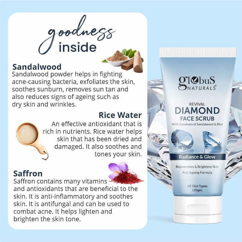 Globus Naturals Revival Diamond Face Scrub