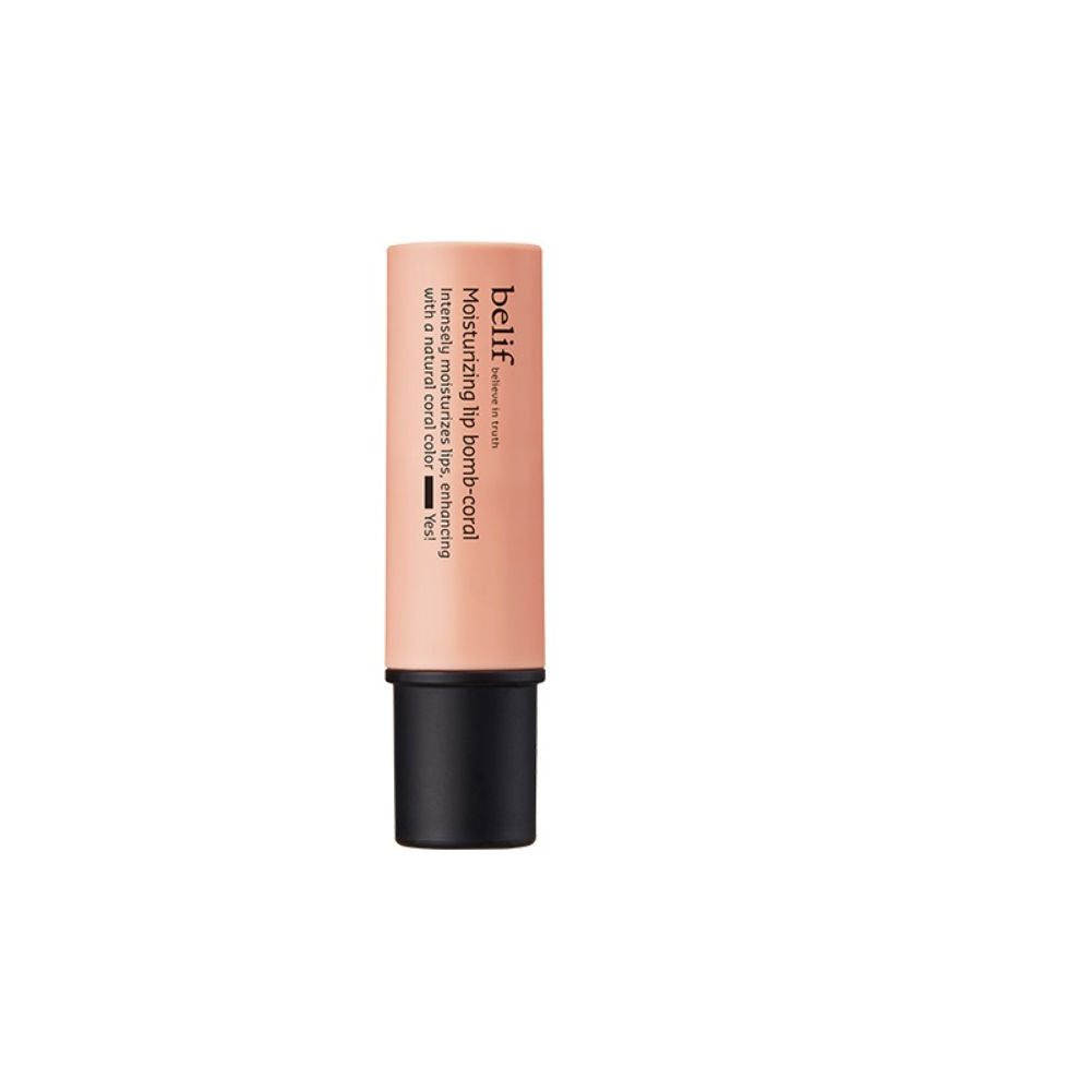 belif Moisturizing Korean Lip Bomb - Tinted Lip Mask, Lip Balm for Dry Lips with Shea Butter-Coral