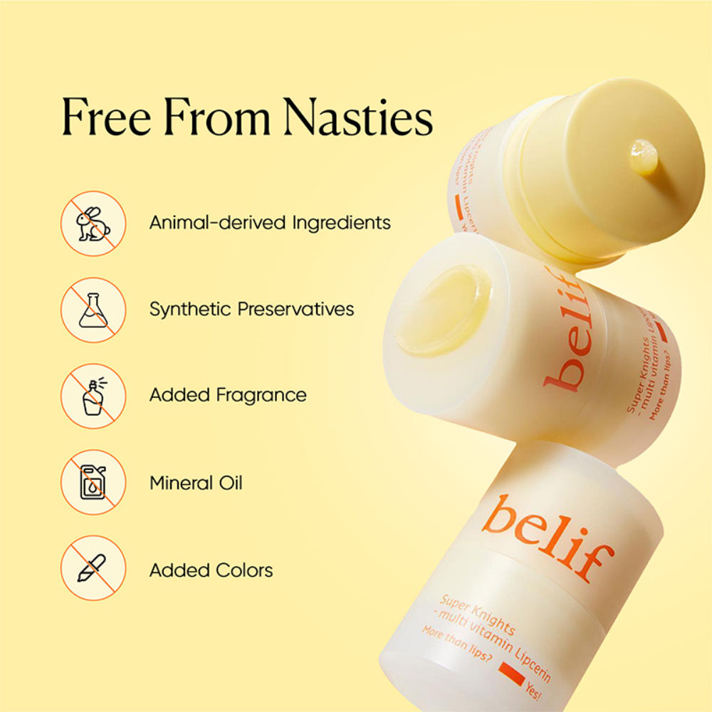 belif Superknight Multi Vitamin Lipcerin-Korean Lip Mask, Scrub & Glowy Balm with Ceramide & Peptide