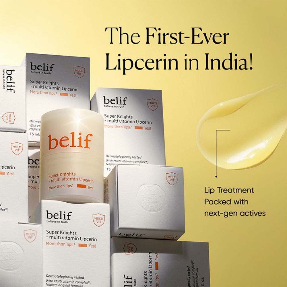belif Superknight Multi Vitamin Lipcerin-Korean Lip Mask, Scrub & Glowy Balm with Ceramide & Peptide