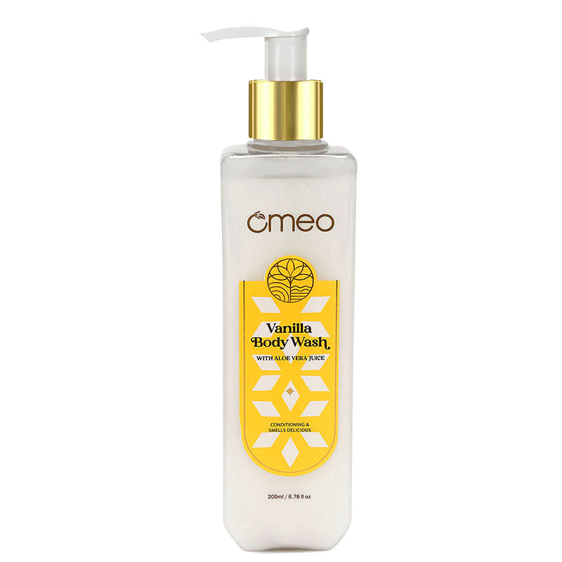 Omeo Vanilla Body Wash - Skin Friendly Ph, Gentle Cleansing, Soft Nourshing Body Wash