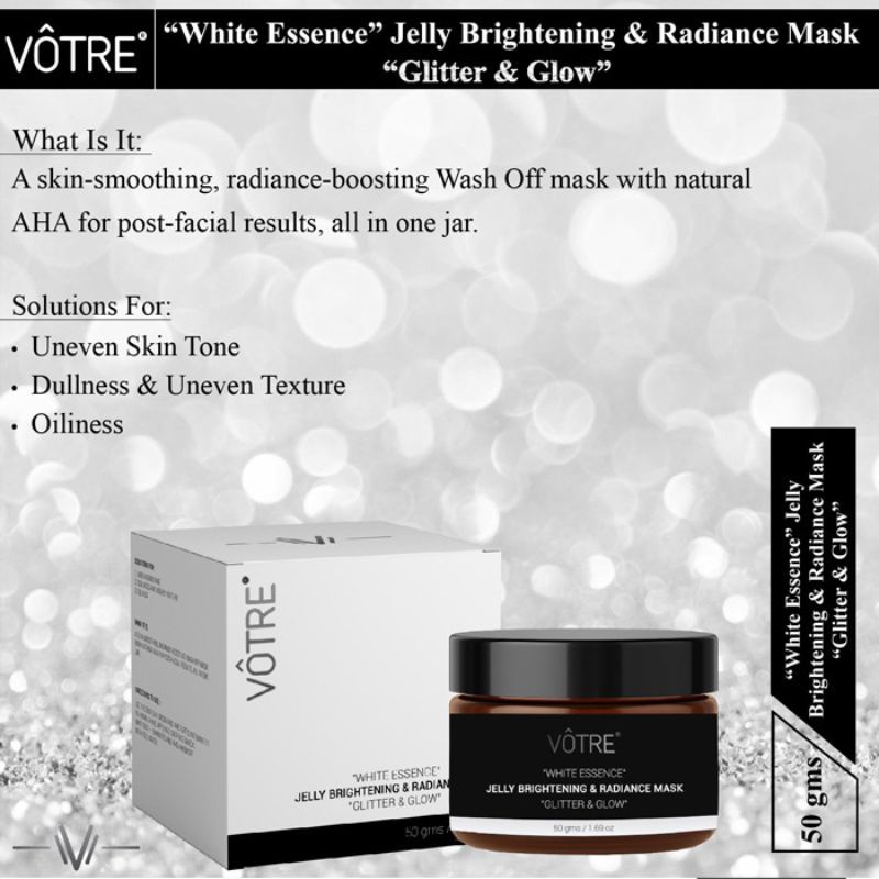 Votre Jelly Brightening & Radiance Mask Glitter & Glow White Essence