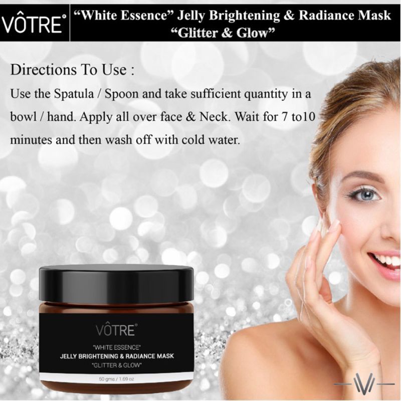 Votre Jelly Brightening & Radiance Mask Glitter & Glow White Essence