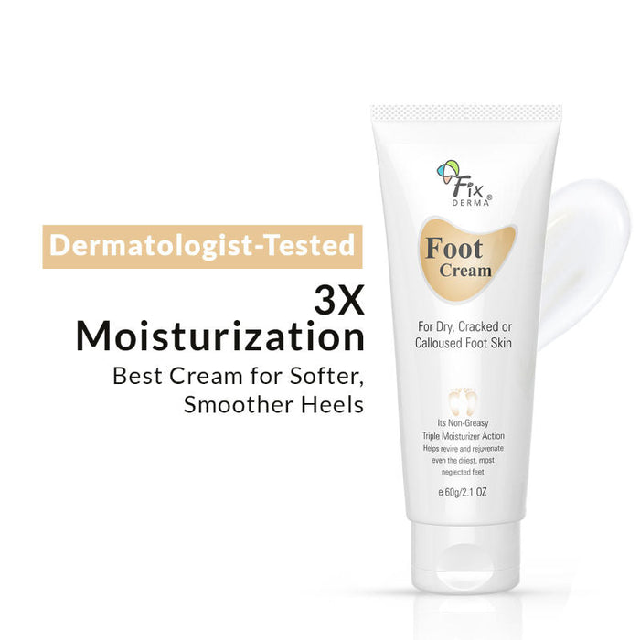 Fixderma Foot Cream For Dry, Cracker Or Calloused Foot Skin
