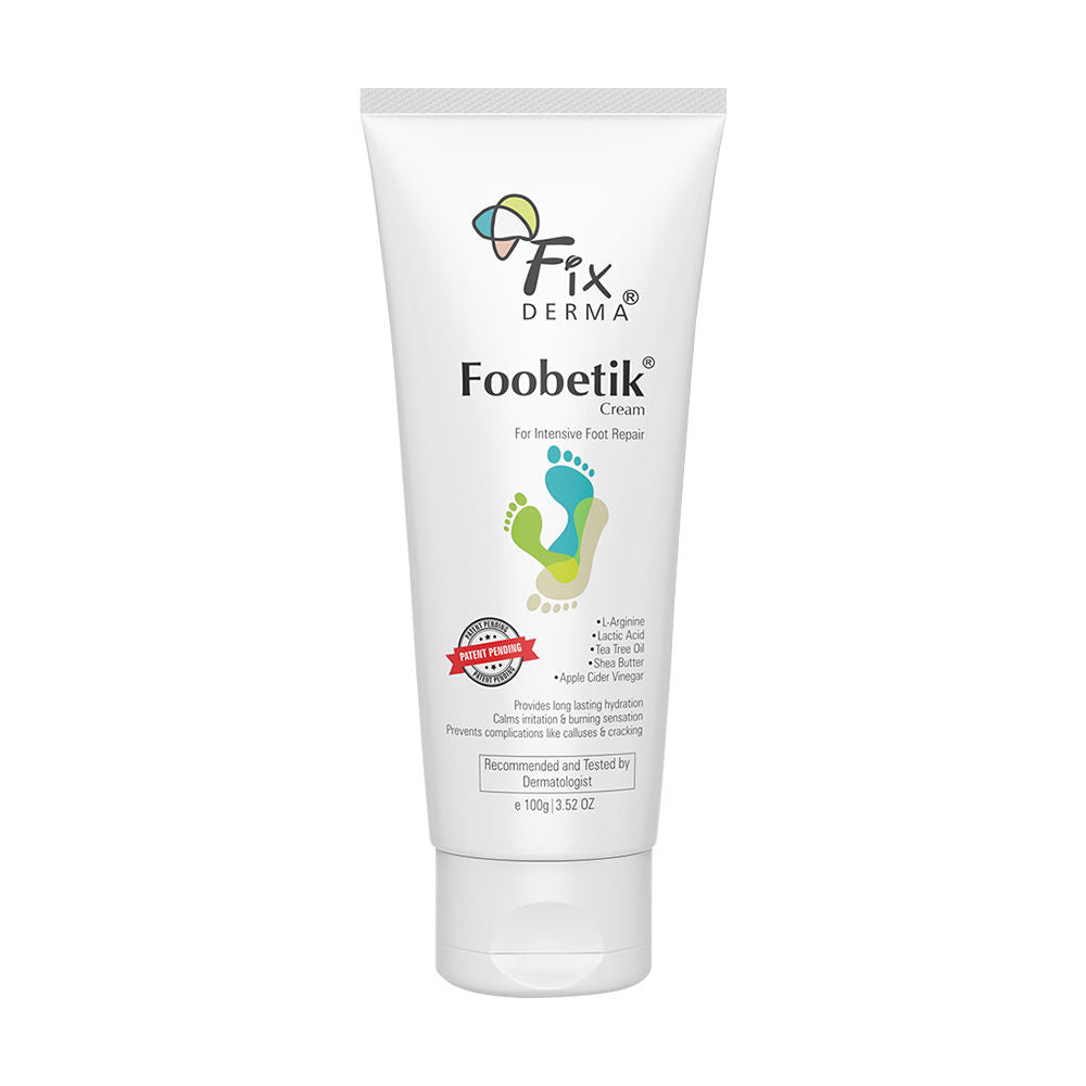 Fixderma Foobetik Foot Cream with Lactic Acid & Shea Butter for Cracked Heels & Rough Feet