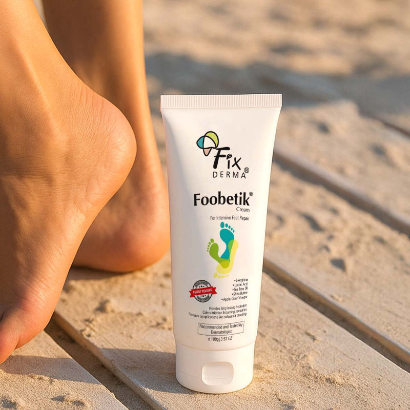 Fixderma Foobetik Foot Cream with Lactic Acid & Shea Butter for Cracked Heels & Rough Feet