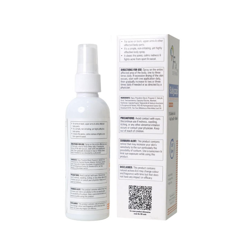 Fixderma 2% Salicylic Acid + 2% Azelaic Acid Salyzap AZ Acne Body Spray For Back & Upper Arms