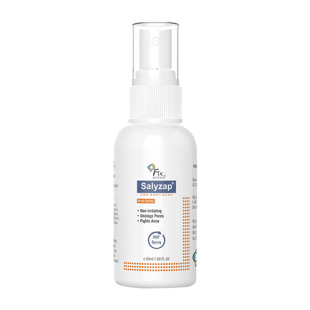 Fixderma 2% Salicylic Acid Salyzap Body Acne Spray