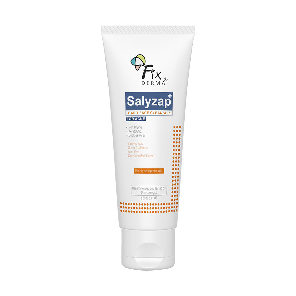 Fixderma Salyzap 2% Salicylic Acid Face Wash for Oily Skin, Sulphate Free