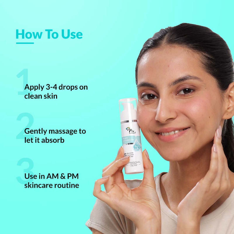 Fixderma Pore Minimizer Face Serum With 20% Niacinamide For Deep Hydration & Skin Soothing