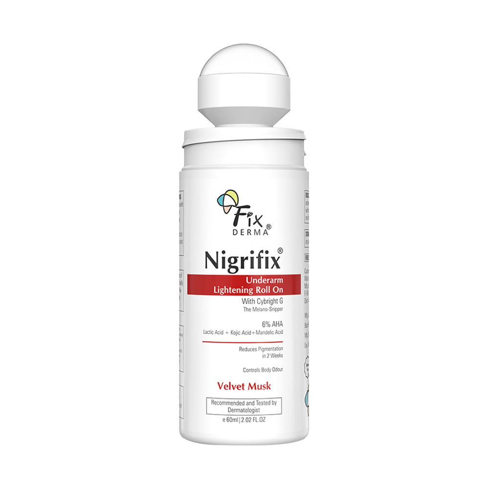 Fixderma Nigrifix 6% AHA Underarm Lightening Roll On Velvet Musk