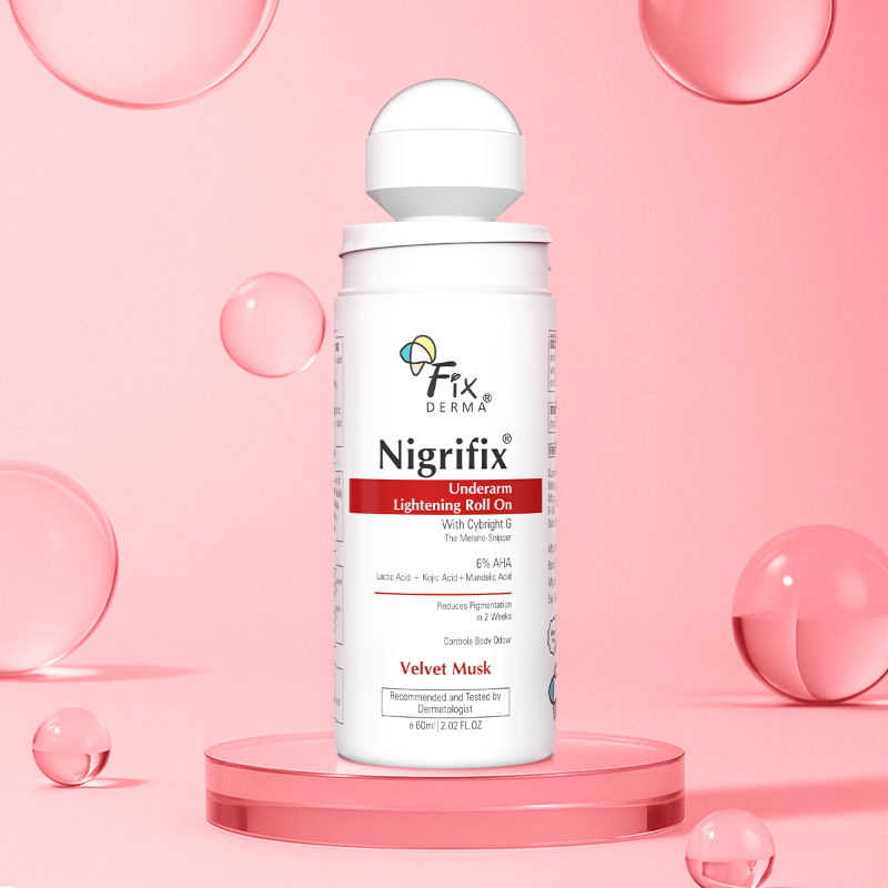 Fixderma Nigrifix 6% AHA Underarm Lightening Roll On Velvet Musk