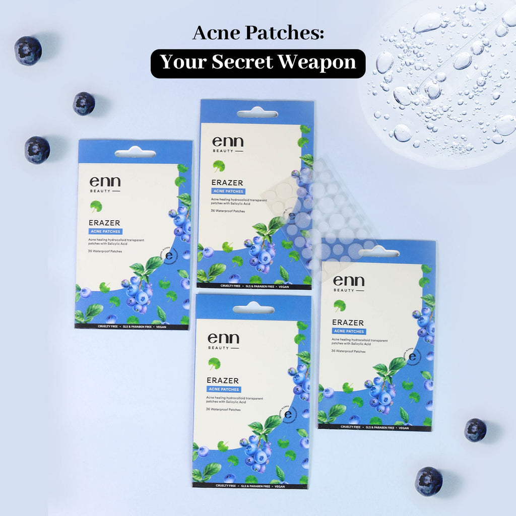 ENN Erazer Acne Patches Acne Clearing, 0.5% Salicylic Acid, Waterproof & Transparent (72 Patches)