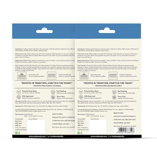 ENN Erazer Acne Patches Acne Clearing, 0.5% Salicylic Acid, Waterproof & Transparent (72 Patches)