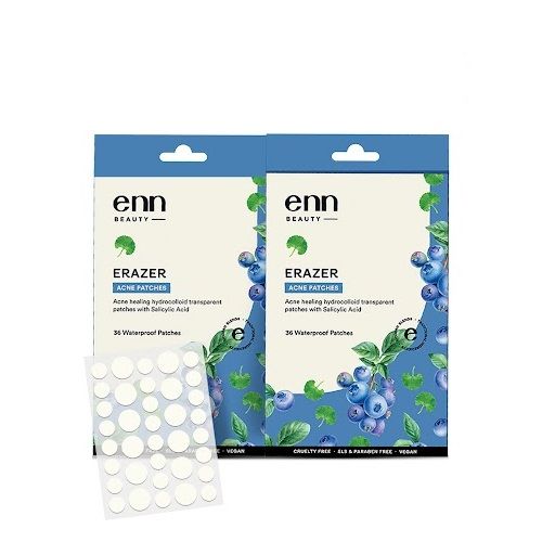 ENN Erazer Acne Patches Acne Clearing, 0.5% Salicylic Acid, Waterproof & Transparent (72 Patches)
