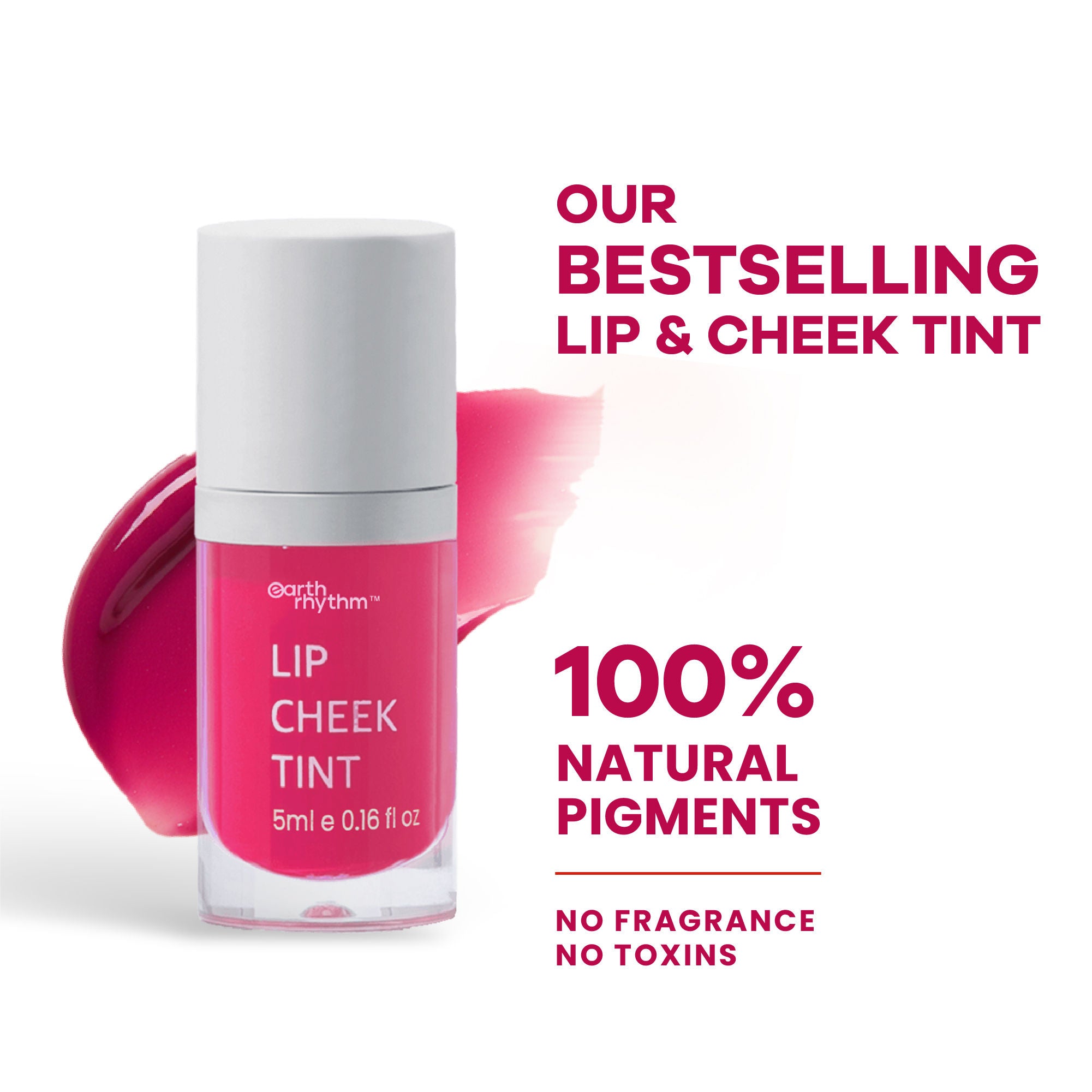 Earth Rhythm Tender Tint For Lip & Cheek With Pure Plant Pigments 10 H Stay