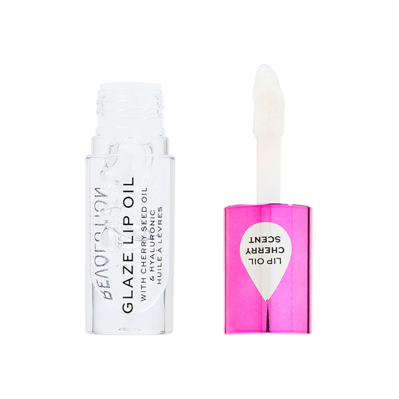 Makeup Revolution Glaze Lip Oil Intense Nourishment With Hyaluronic Acid Vitamin E
