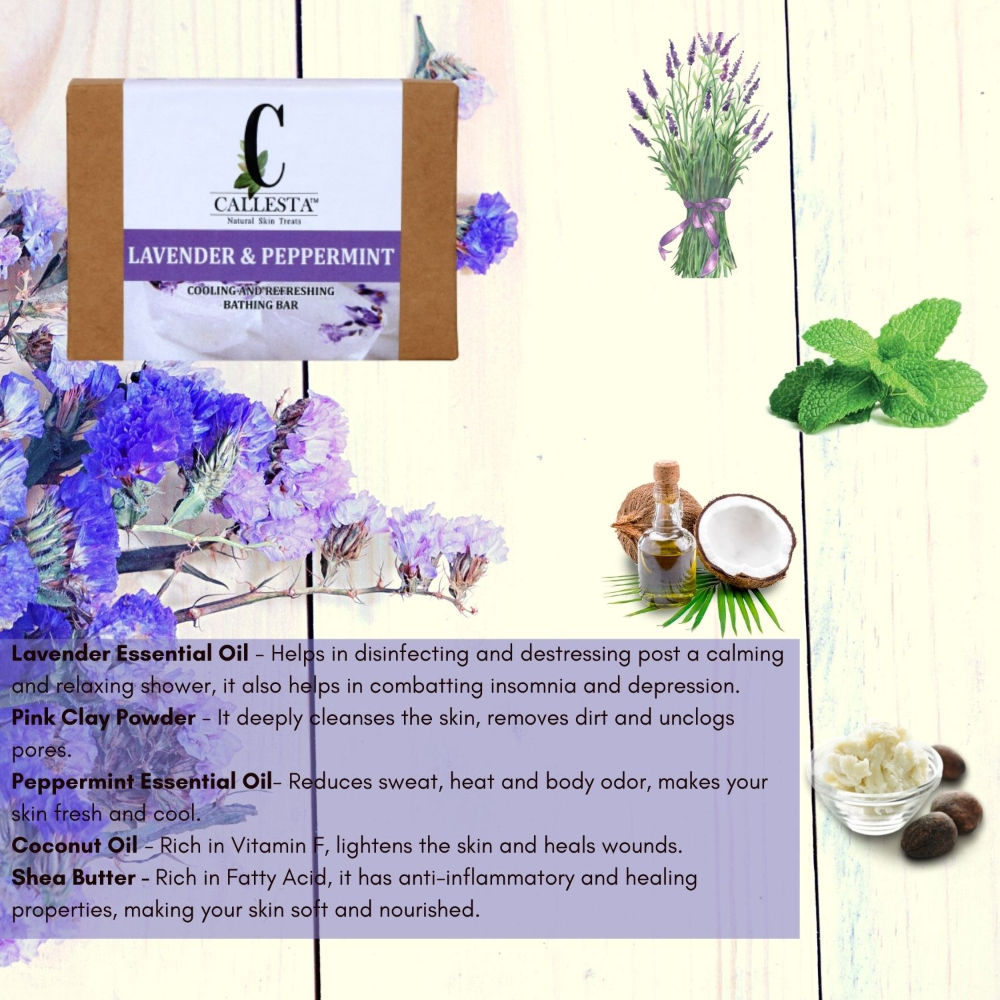 Callesta Lavender And Peppermint Bathing Bar