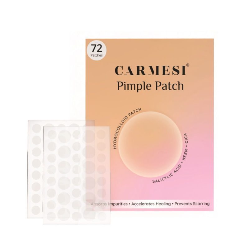 Carmesi Pimple Patch for Acne, 72 Hydrocolloid and Salicylic Acid Patches, For All Skin Types
