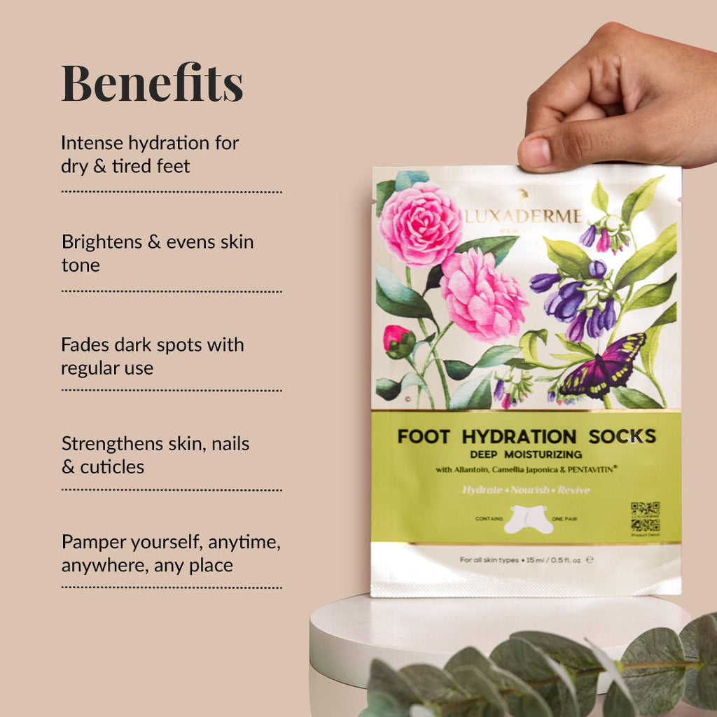 LuxaDerme Deep Moisturizing - Foot Hydration Socks