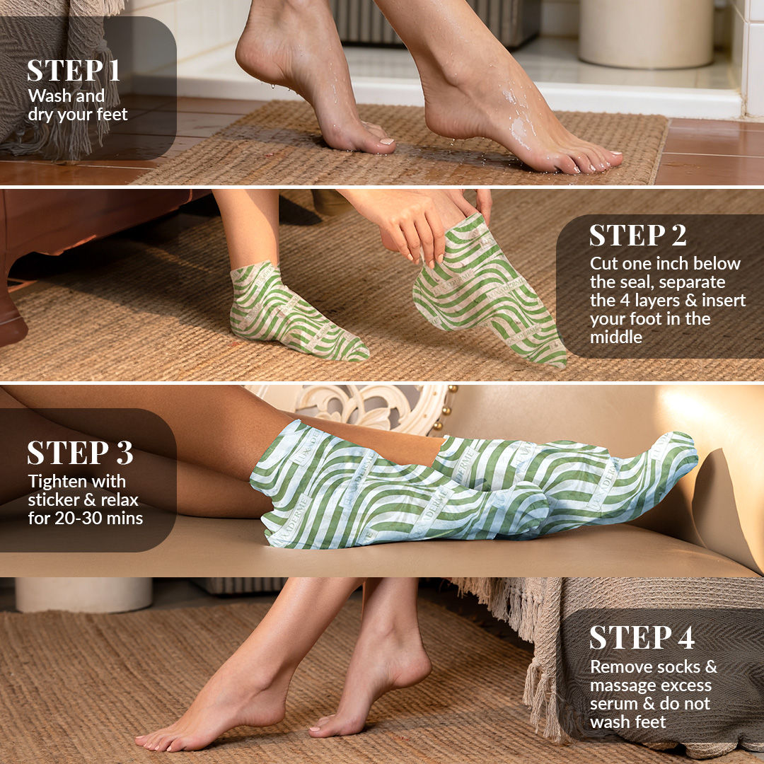 LuxaDerme Deep Moisturizing - Foot Hydration Socks
