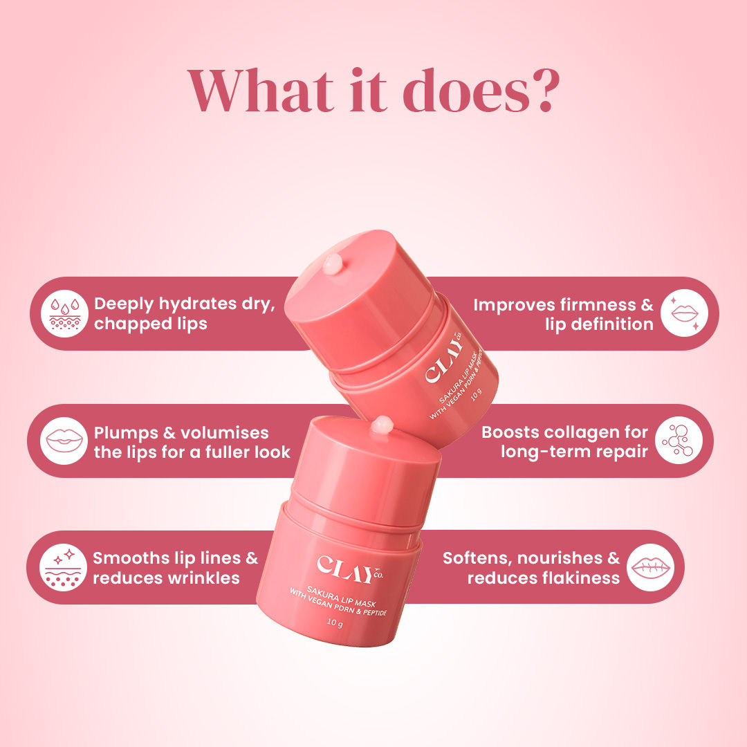 ClayCo Sakura Lip Mask With PDRN & Peptide