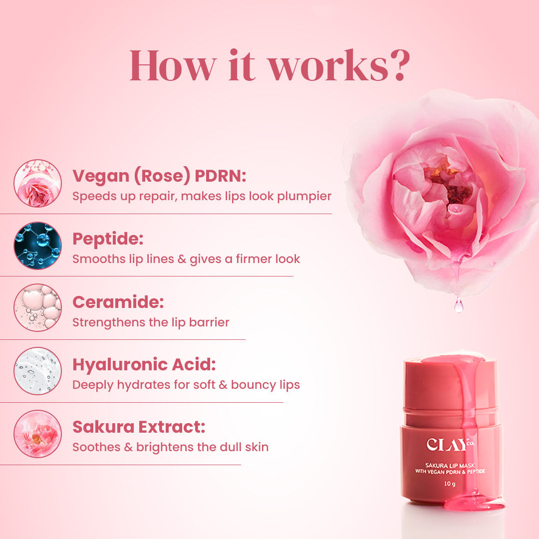 ClayCo Sakura Lip Mask With PDRN & Peptide