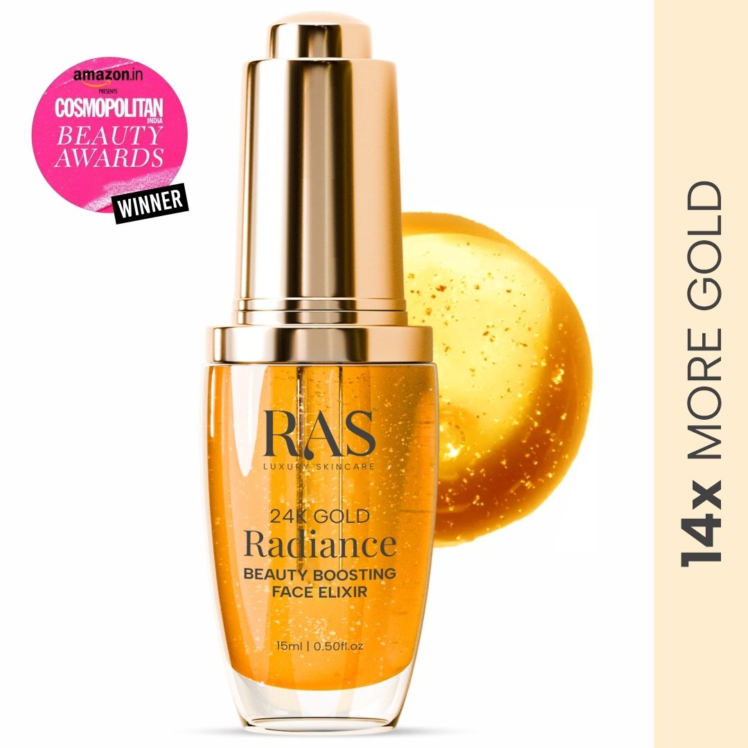 RAS Luxury Oils 24K Gold Radiance Beauty Boosting Face Elixir