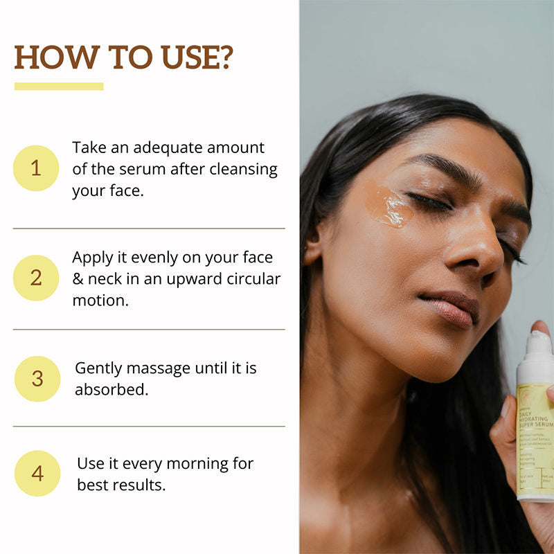 Sandiva Daily Hydrating Super Serum with Niacinamide & Patchouli - Anti-ageing & Hydrating