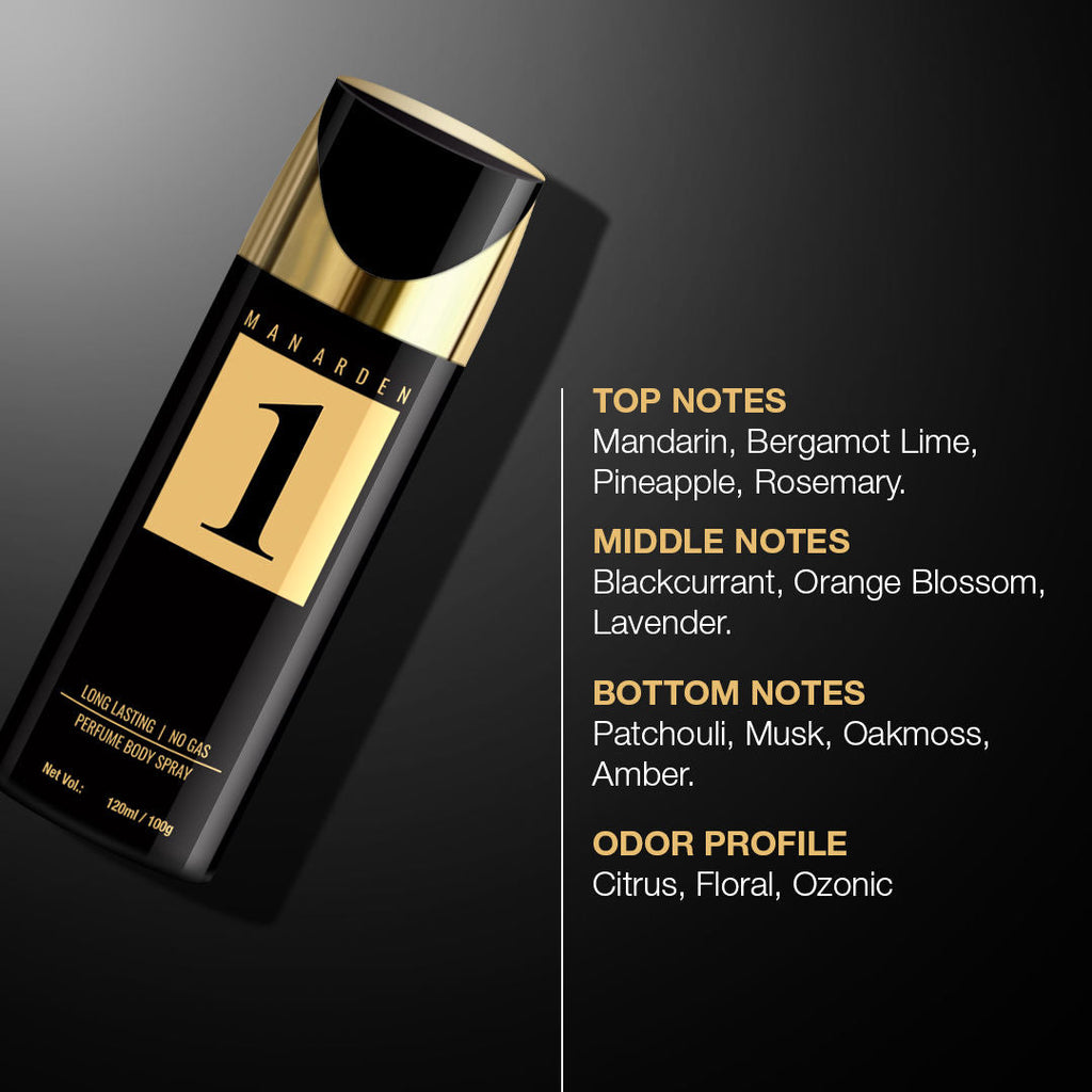 Man Arden #1 Long Lasting Ultra Luxury Perfume Body Spray