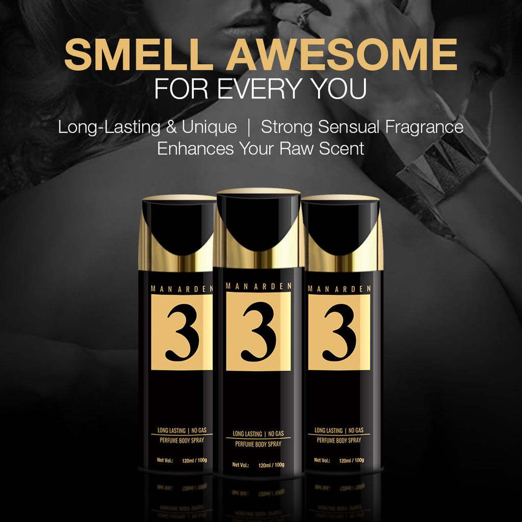 Man Arden #3 Long Lasting Ultra Luxury Perfume Body Spray