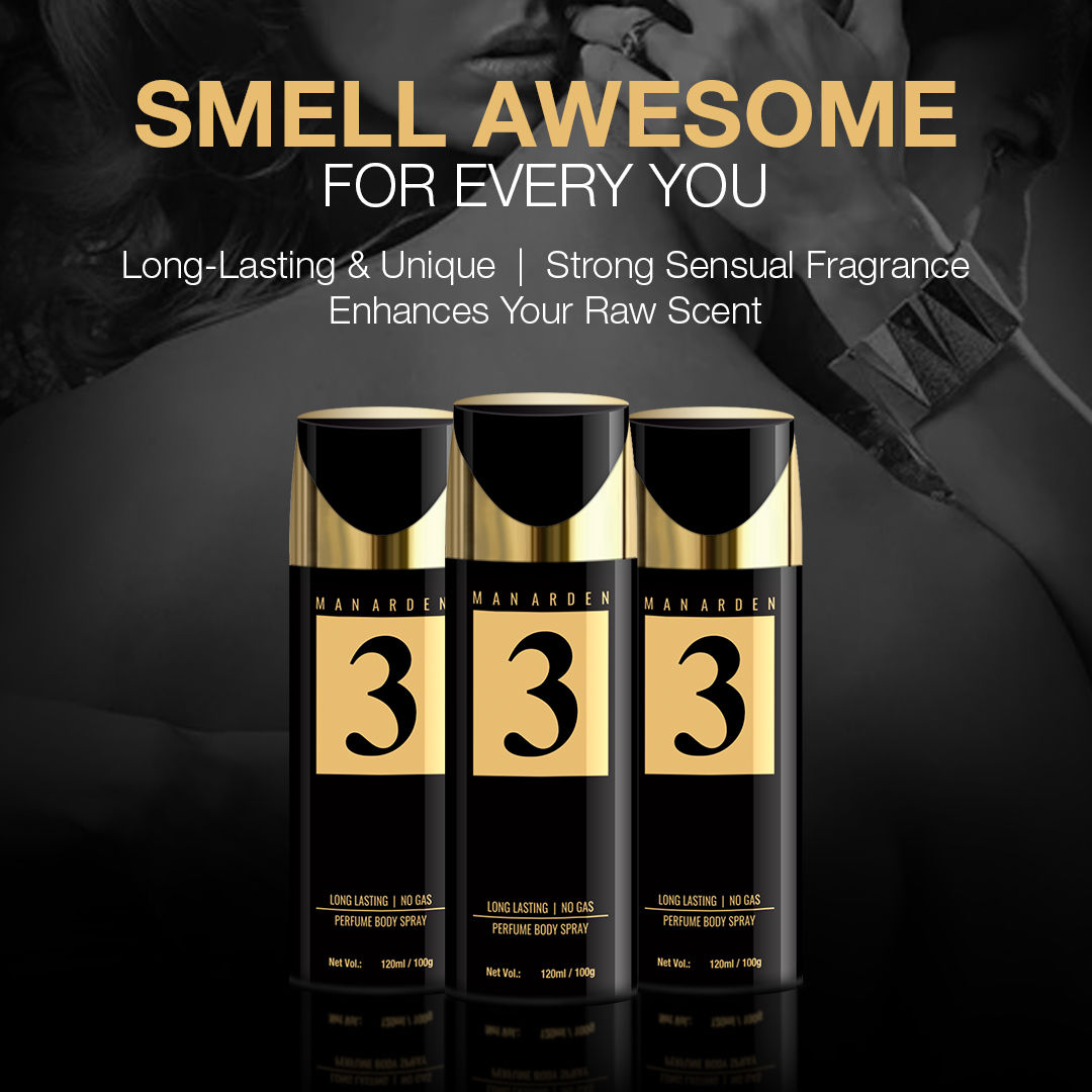 Man Arden #3 Long Lasting Ultra Luxury Perfume Body Spray